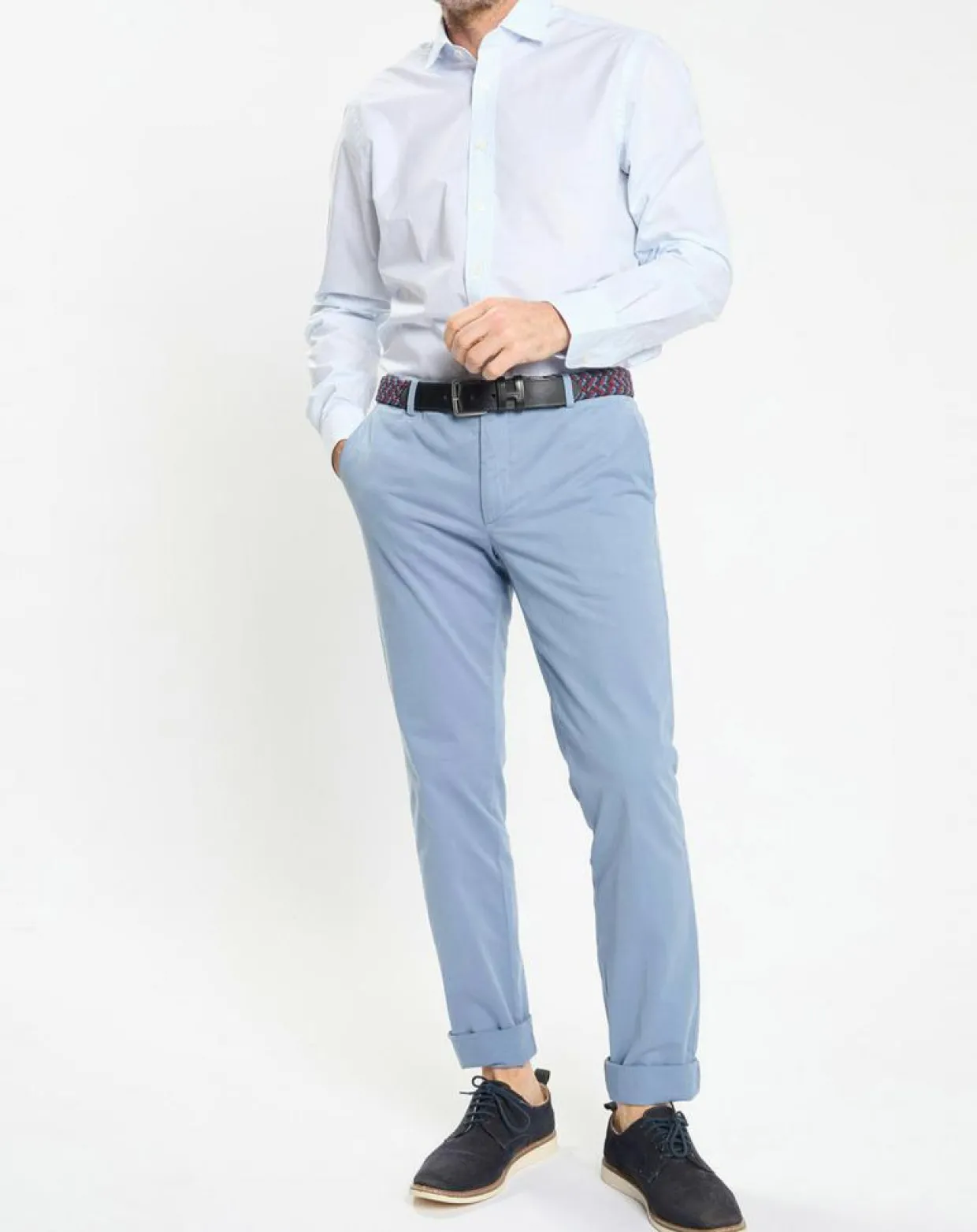 Homme Hackett London Pantalons^Pantalon chino Slim Fit Kensignton bleu clair