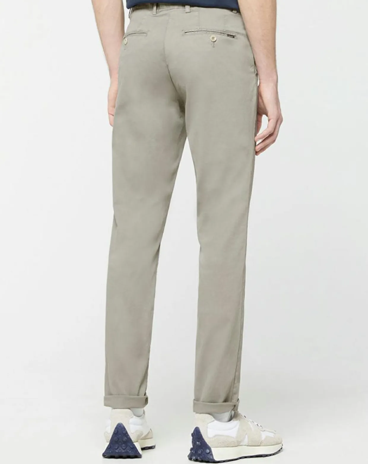 Pantalon Chino Slim Fit Texturé gris-Hackett London