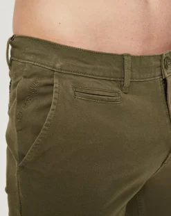 Homme Quiksilver Pantalons^Pantalon chino slim Flex kaki foncé