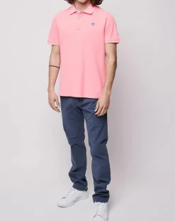 Pantalon chino slim Popplin Stretch bleu vintage-North Sails Discount