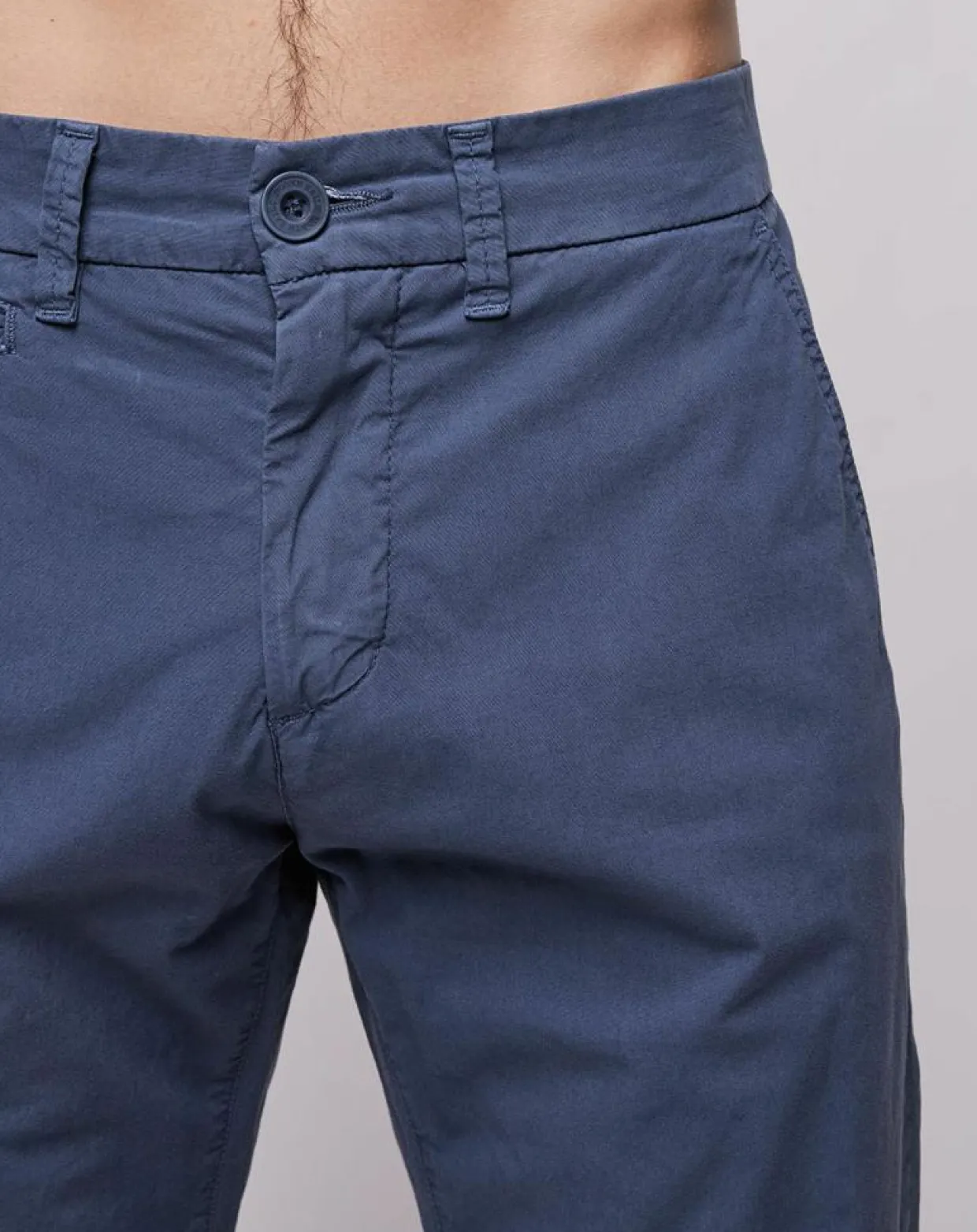 Pantalon chino slim Popplin Stretch bleu vintage-North Sails Discount