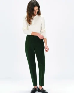 Pantalon cigarette Psidika sapin-Caroll