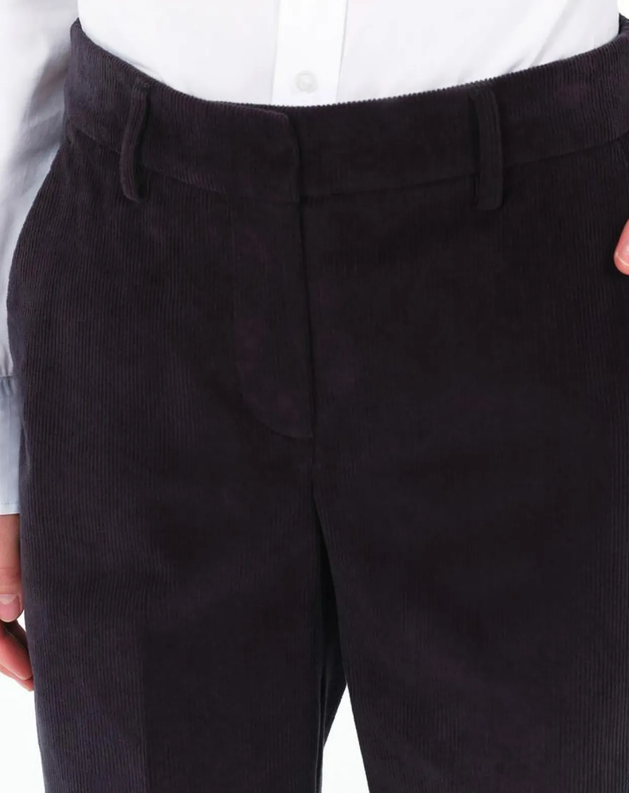 Pantalon cigarette Psidika gris foncé-Caroll New