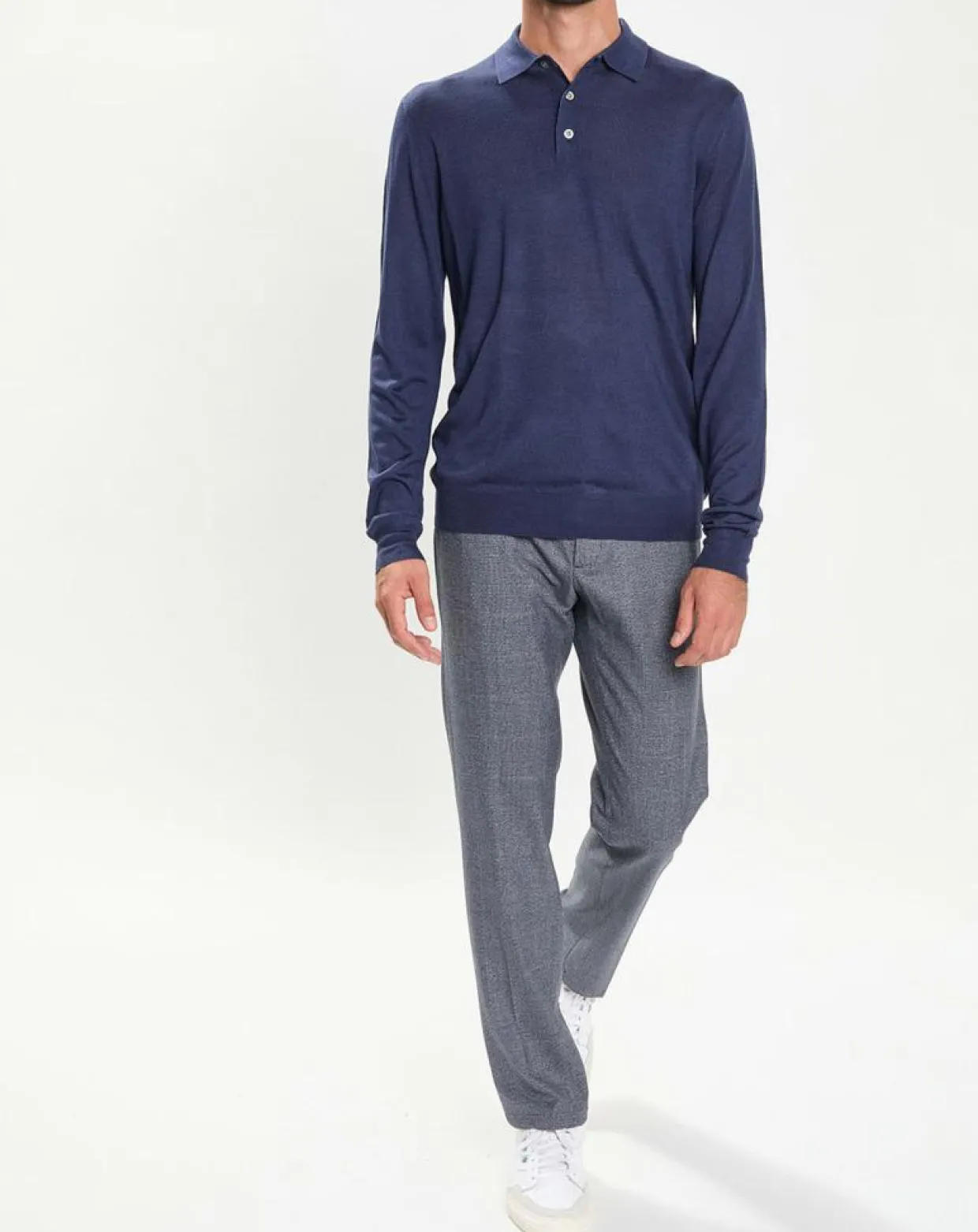 Pantalon City imprimé Prince de Galles bleu-Hackett London Hot