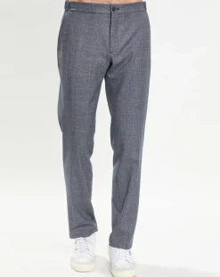 Pantalon City imprimé Prince de Galles bleu-Hackett London Hot