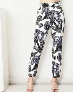 Femme Paule Ka Pantalons^Pantalon Cléa à motifs blanc/lavande/noir