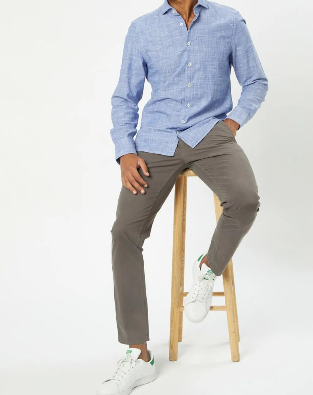 Homme Marc O'Polo Pantalons^Pantalon Coton Bio Stig Tappered Leger gris foncé