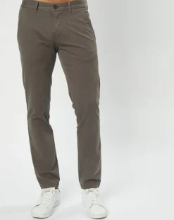 Homme Marc O'Polo Pantalons^Pantalon Coton Bio Stig Tappered Leger gris foncé