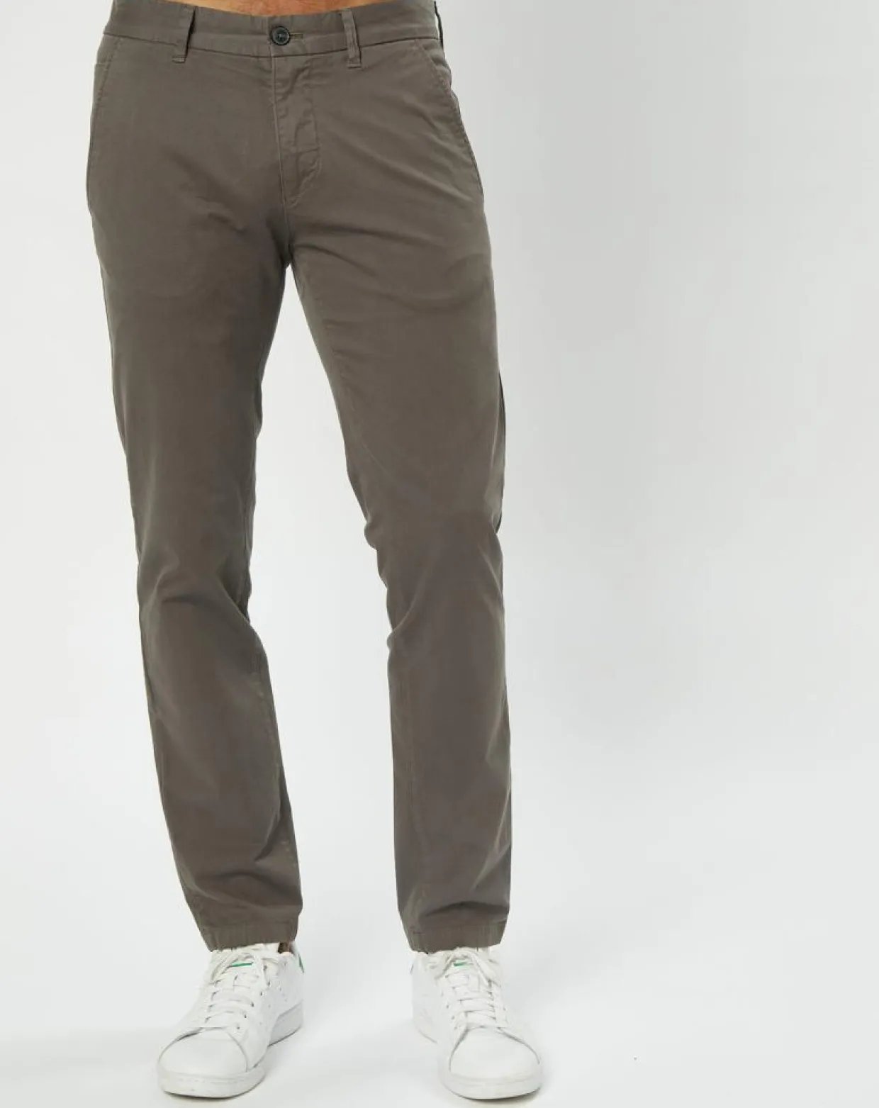 Homme Marc O'Polo Pantalons^Pantalon Coton Bio Stig Tappered Leger gris foncé