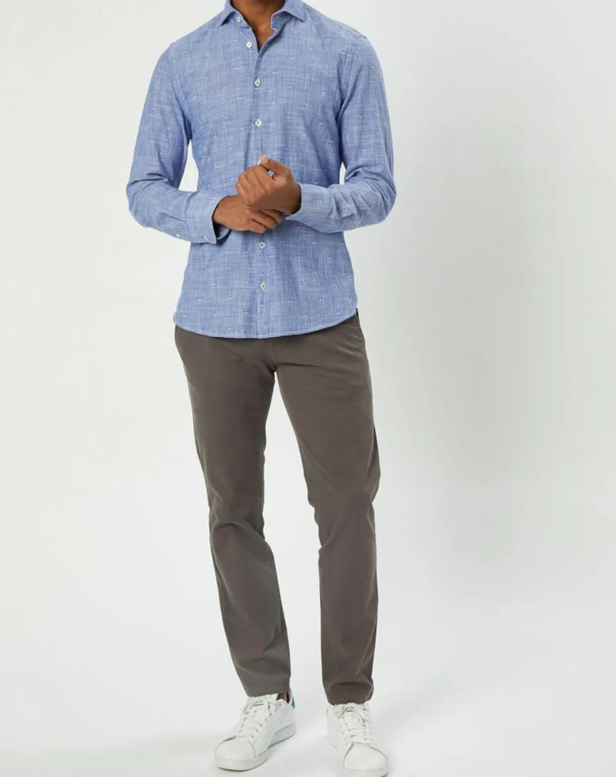 Homme Marc O'Polo Pantalons^Pantalon Coton Bio Stig Tappered Leger gris foncé