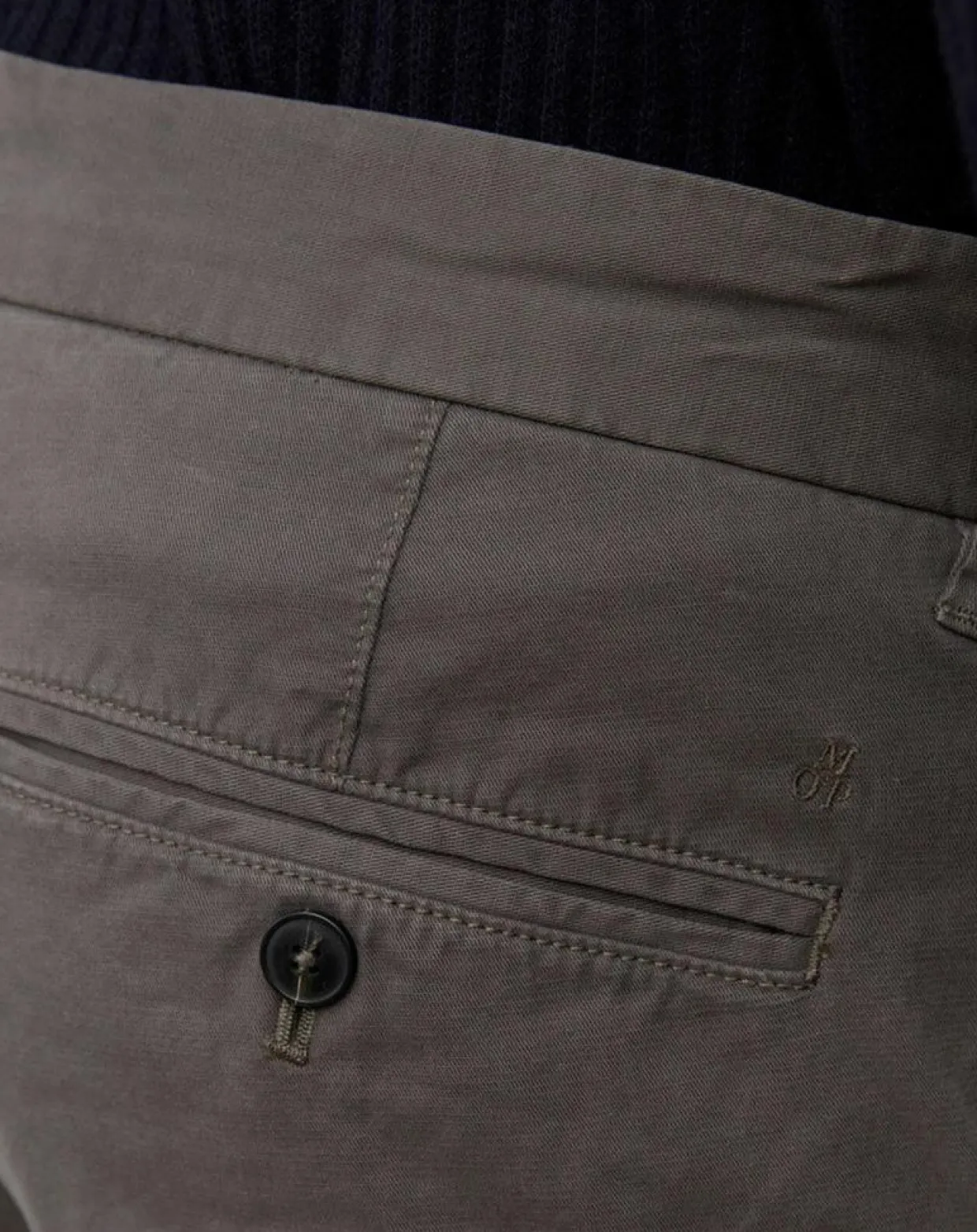 Homme Marc O'Polo Pantalons^Pantalon Coton Bio Stig Tappered Leger gris foncé