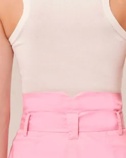 Femme Tara Jarmon Pantalons^Pantalon Coton Biologique en popeline blush