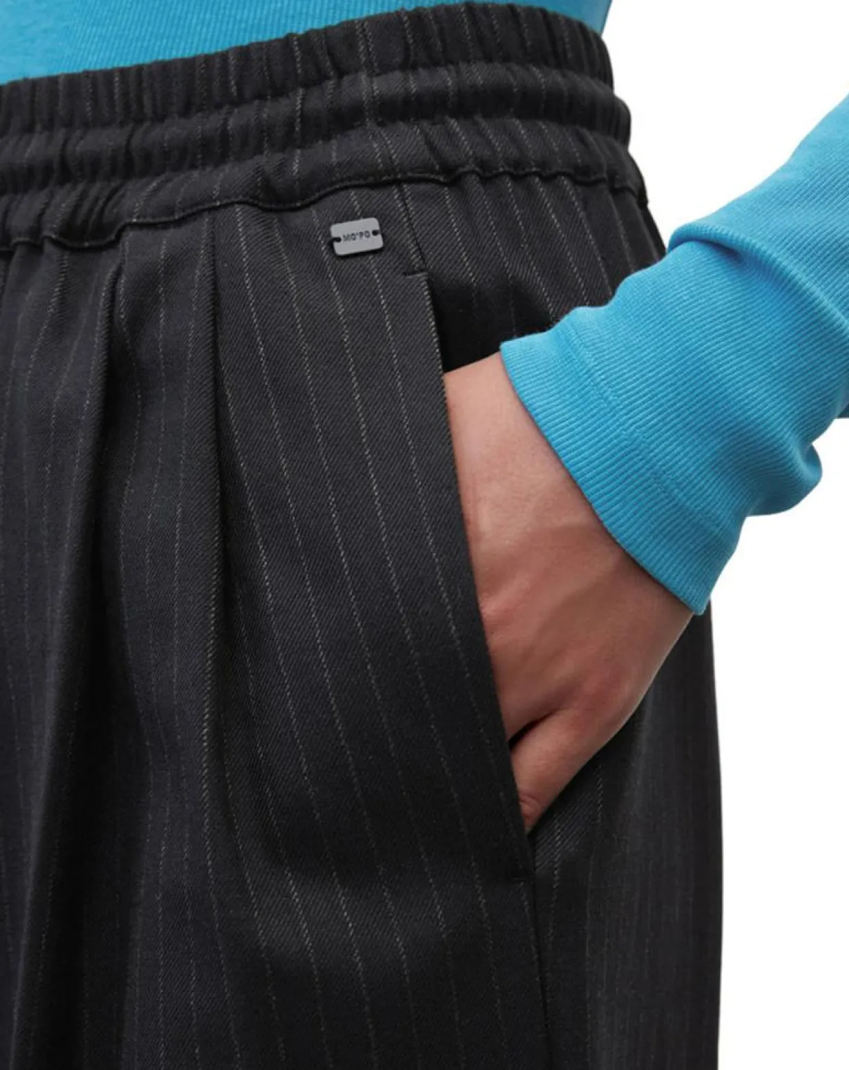 Femme Marc O'Polo Pantalons^Pantalon de costume à rayures noir