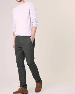 Pantalon Dinan à rayures kaki-Harris Wilson Discount