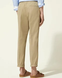 Pantalon droit Kujog beige-Galeries Lafayette Hot