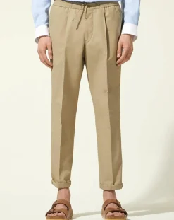 Pantalon droit Kujog beige-Galeries Lafayette Hot
