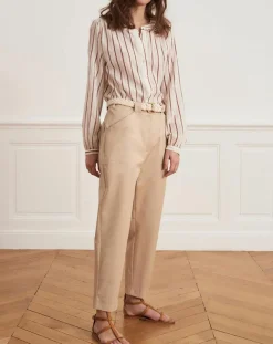 Femme La Petite Francaise Pantalons^Pantalon droit Patrice beige