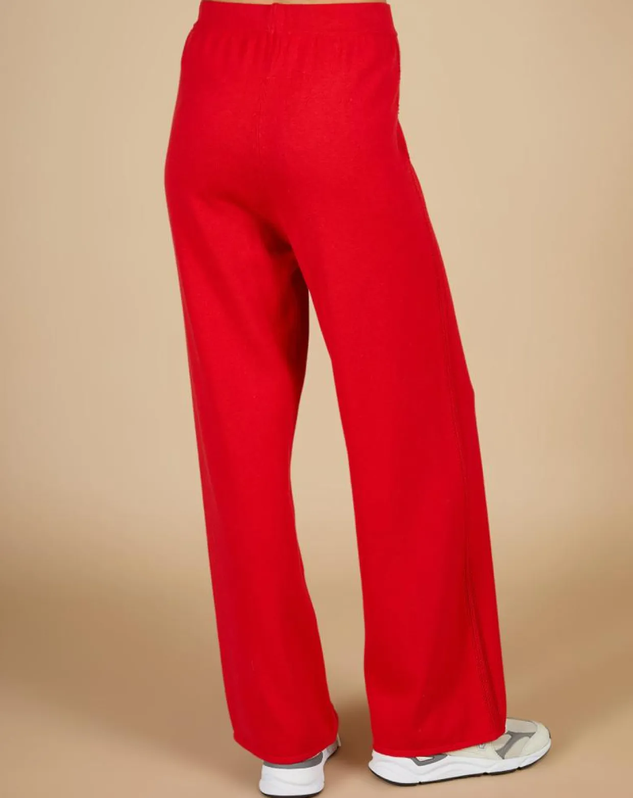 Femme Cashmere Tribu Pantalons^Pantalon en Coton & Cachemire Salomé groseille