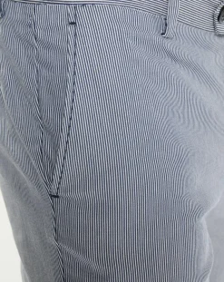 Homme Hackett London Pantalons^Pantalon en Coton & Lin chino Regular Fit Milleraie bleu/blanc