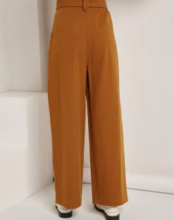 Femme See u Soon Pantalons^Pantalon en Coton & Lin Jeanne brique