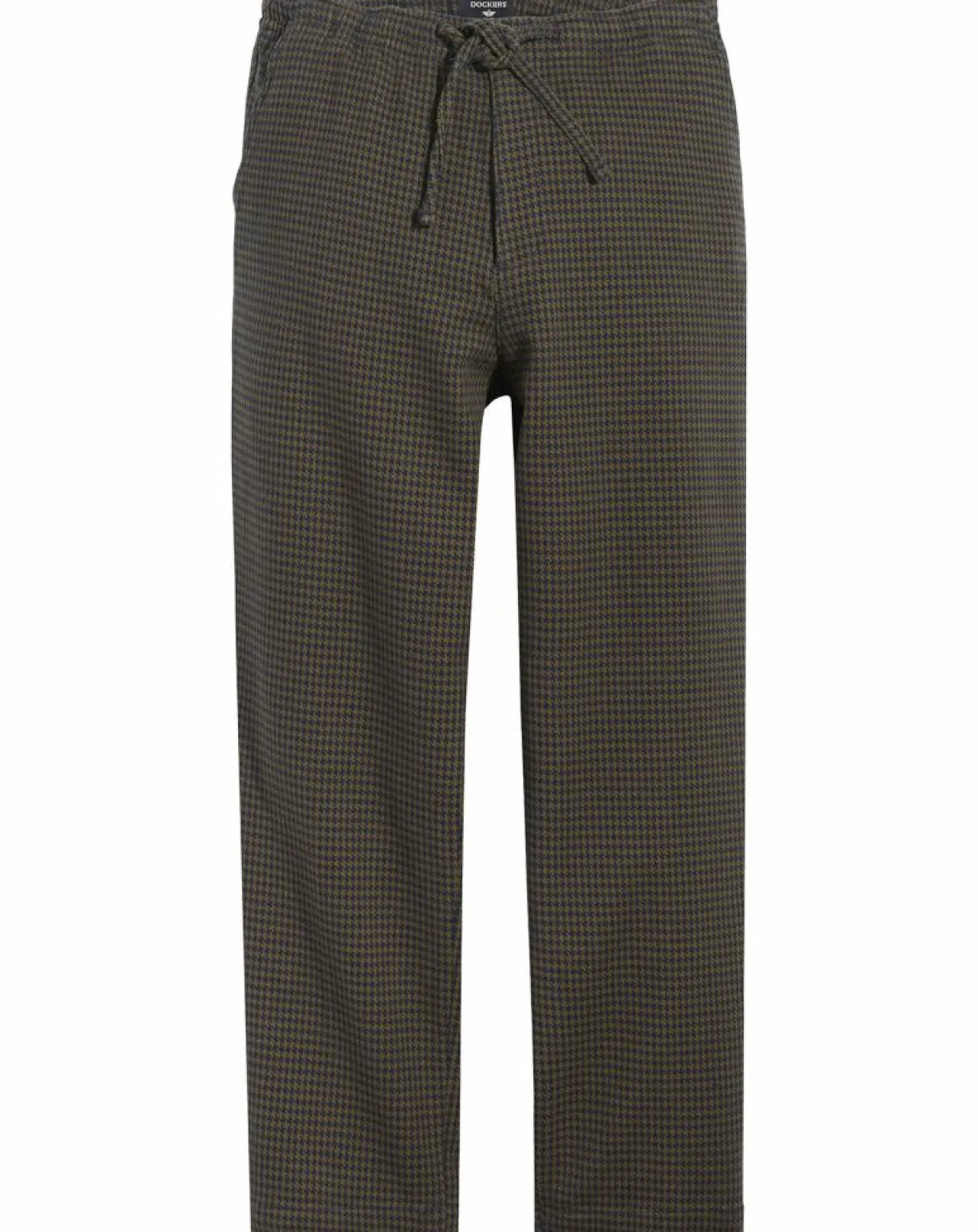 Homme Dockers Pantalons^Pantalon en Coton Bio Pull On imprimé pied-de-poule marron/bleu