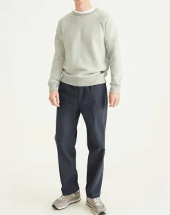 Homme Dockers Pantalons^Pantalon en Coton Bio Pull On Tapered imprimé bleu marine