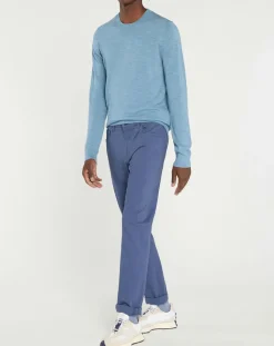 Pantalon en Coton stretch Kuflex bleu vintage-Galeries Lafayette Sale