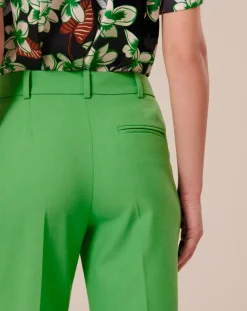 Femme Tara Jarmon Pantalons^Pantalon en Laine froide mélangée vert
