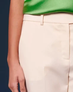 Femme Tara Jarmon Pantalons^Pantalon en Laine froide mélangée ecru