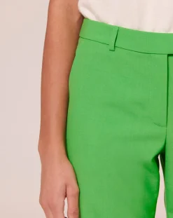 Pantalon en Laine froide mélangée vert-Tara Jarmon Discount
