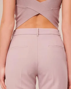 Femme Tara Jarmon Pantalons^Pantalon en Laine froide mélangée parme