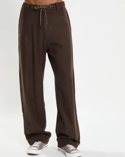 Homme Marc O'Polo Pantalons^Pantalon en Laine mélangée Mossbo Manteco marron foncé
