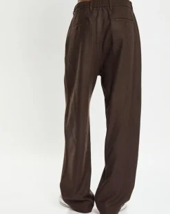 Homme Marc O'Polo Pantalons^Pantalon en Laine mélangée Mossbo Manteco marron foncé