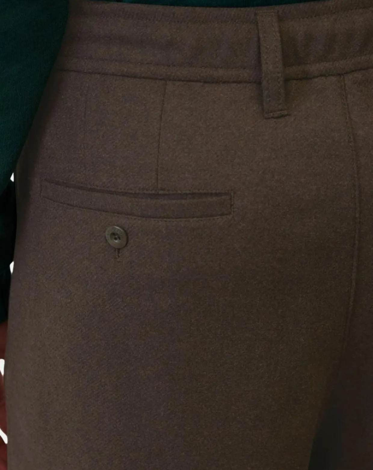 Homme Marc O'Polo Pantalons^Pantalon en Laine mélangée Mossbo Manteco marron foncé