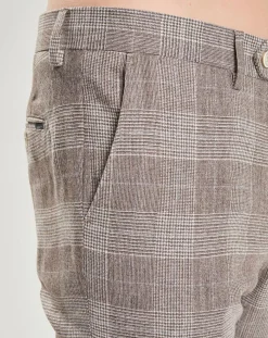 Homme Hackett London Pantalons^Pantalon en Laine mélangée imprimé Prince de Galles beige