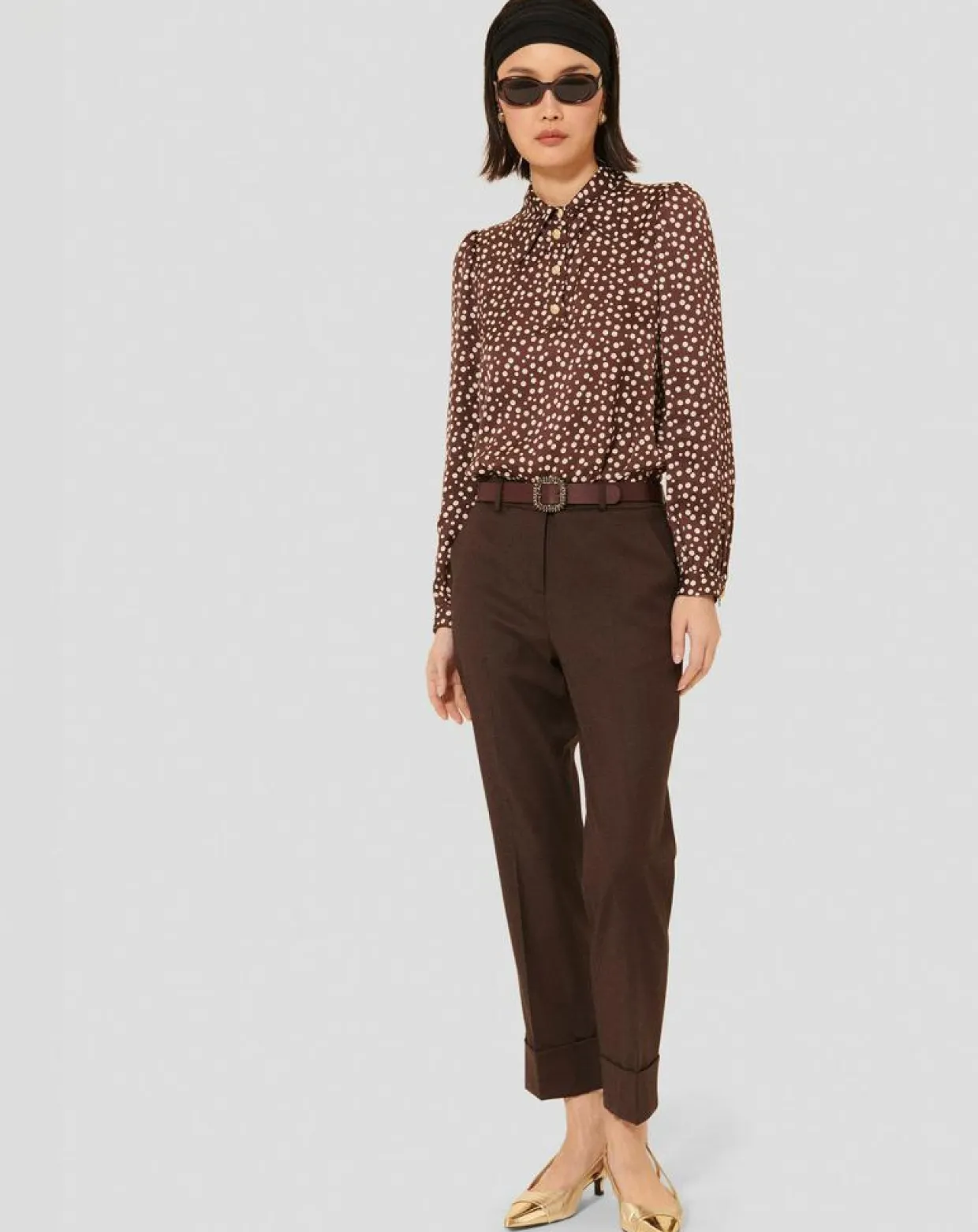 Femme Tara Jarmon Pantalons^Pantalon en Laine mélangée Philippa chocolat