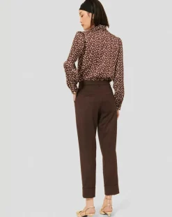 Femme Tara Jarmon Pantalons^Pantalon en Laine mélangée Philippa chocolat