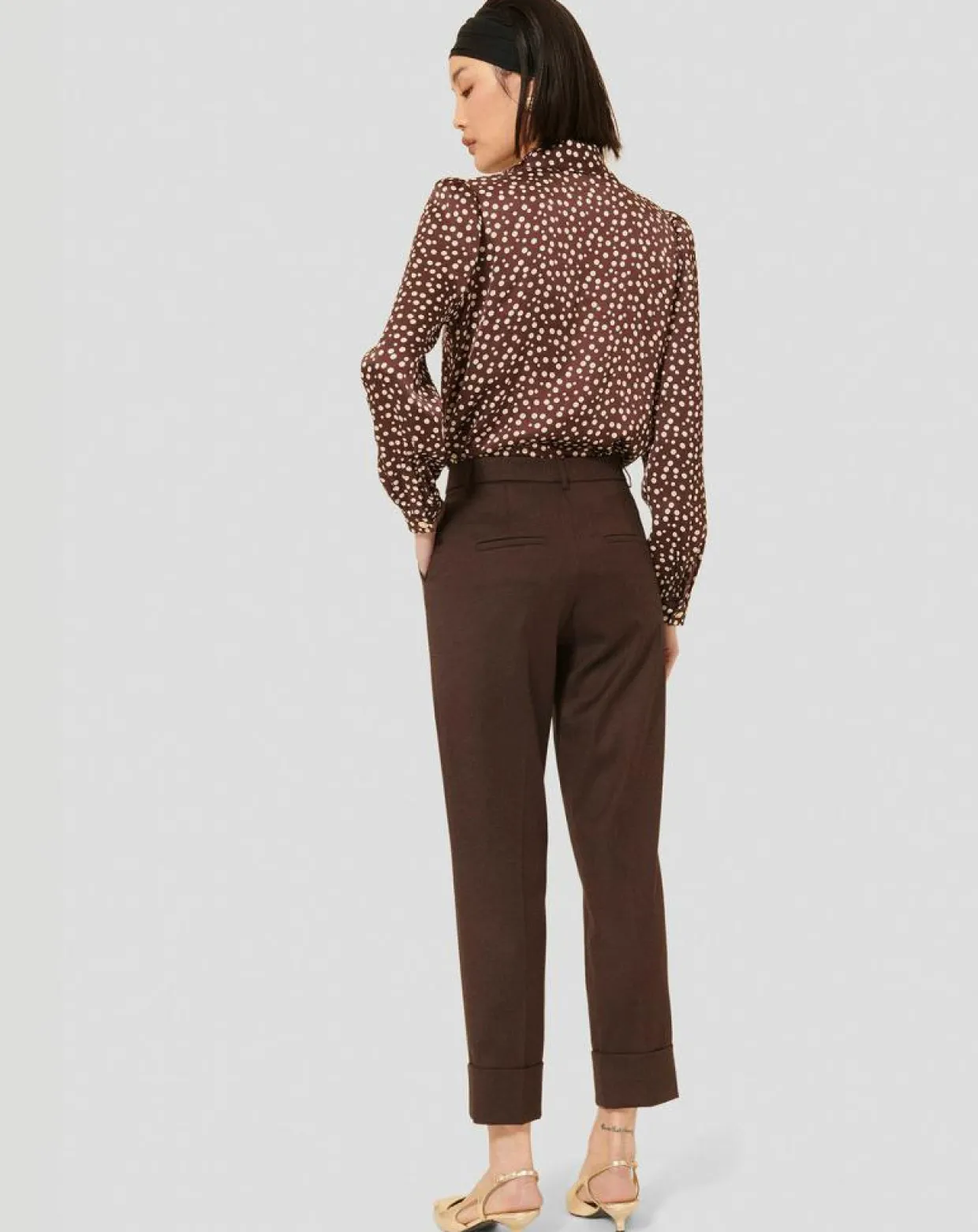 Femme Tara Jarmon Pantalons^Pantalon en Laine mélangée Philippa chocolat