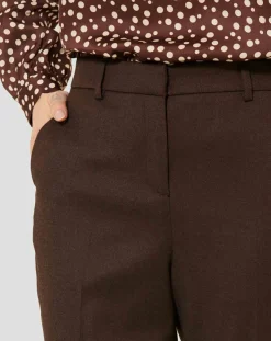 Femme Tara Jarmon Pantalons^Pantalon en Laine mélangée Philippa chocolat