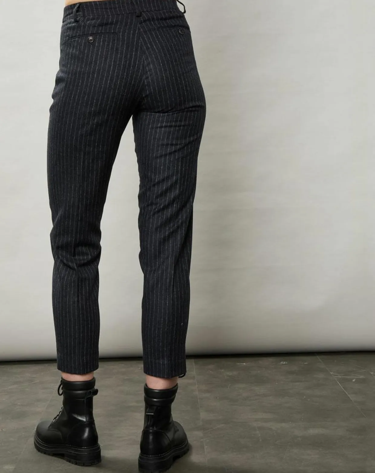 Femme Hartford Pantalons^Pantalon en Laine mélangée Perfect rayures brutes/charbon