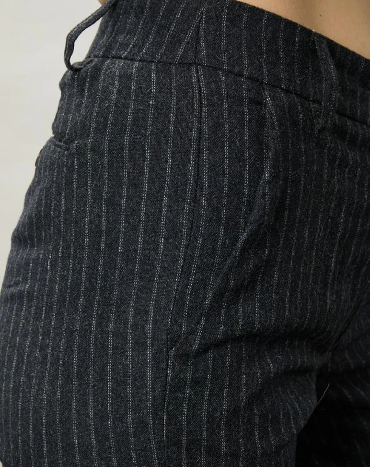 Femme Hartford Pantalons^Pantalon en Laine mélangée Perfect rayures brutes/charbon