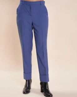 Femme Tara Jarmon Pantalons^Pantalon en Laine mélangée Philippa bleu