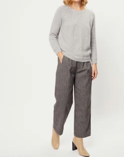Pantalon en Laine mélangée Emy gris-See u Soon Hot
