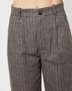 Pantalon en Laine mélangée Emy gris-See u Soon Hot