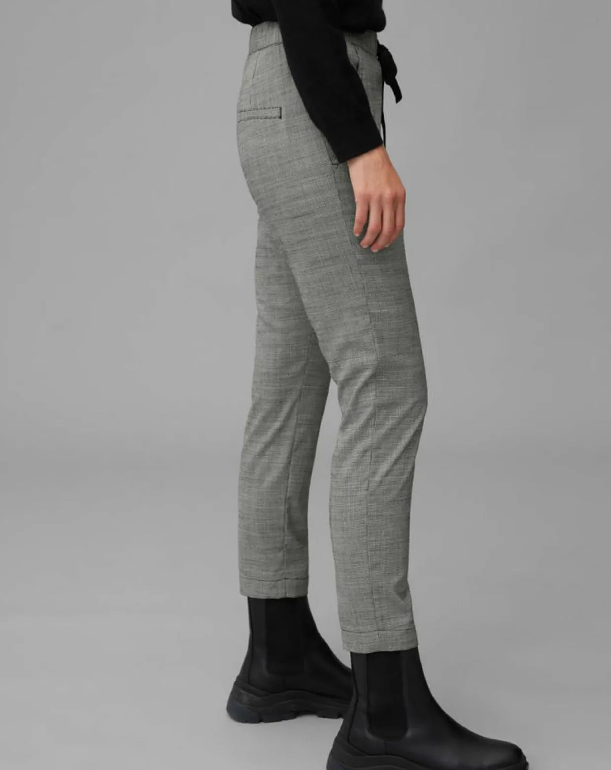 Femme Marc O'Polo Pantalons^Pantalon en Laine mélangée Tapered Rygge gris