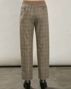 Pantalon en Laine mélangée Peyo beige/gris-Hartford Clearance