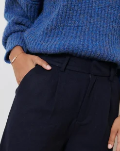 Femme Garance Paris Pantalons^Pantalon en Laine mélangée Toby marine