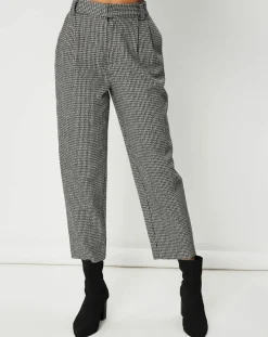 Femme See u Soon Pantalons^Pantalon en Laine mélangée Cassandre marron/noir/blanc