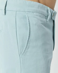 Pantalon en Lin mélangé Chino Slim Fit céladon-Hackett London Hot
