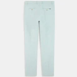 Pantalon en Lin mélangé Chino Slim Fit céladon-Hackett London Hot